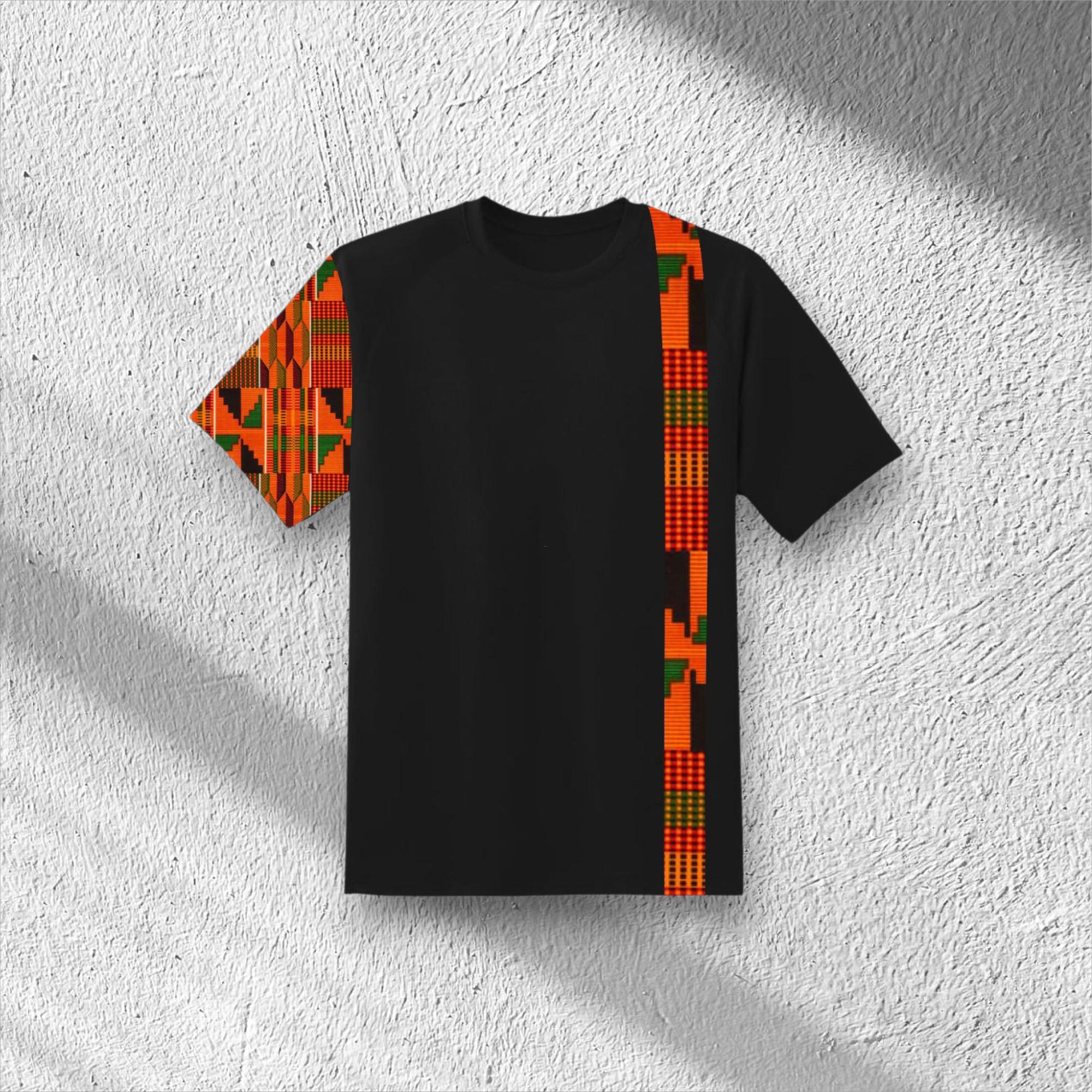 African Print T-Shirt – Style 04 (Savanna Sunset)